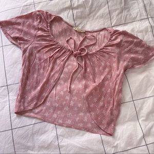 ❌SOLD❌PacSun LA Hearts Pink Floral Top